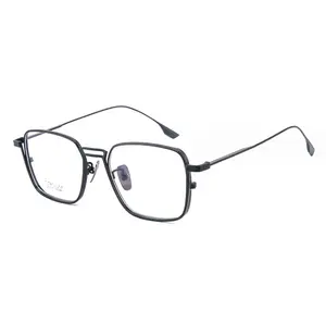 2024 Latest Luxury Design Ultra Light Alloy Eyeglasses All Pure Titanium Glasses Frame Optical For Men