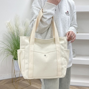 Borsa Tote in Tela per Donna con Logo Personalizzato, Alta Qualità, Grande Capacità, con Cerniera per Viaggi, Lavoro, Shopping, Stile Slouchy - Product Image 2