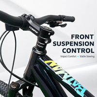Vélo de montagne à suspension intégrale en acier de 27,5 pouces, 7 vitesses, vélo de montagne à 27 vitesses