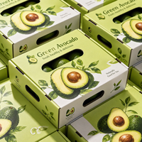Op maat gemaakte geventileerde golfkartonnen bananenverpakking voor export, ecologisch recycleerbare fruitverpakking met aangepast logo