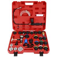 Kit de test de pression de liquide de refroidissement automobile universel 34 pièces pour radiateur et détecteur de fuite de réservoir d'eau