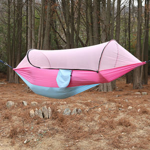 Hamaca de Camping, Hamaca Colgante para Viajes, Anti-Vuelco, Apertura Automática Rápida, con Mosquitero - Product Image 2