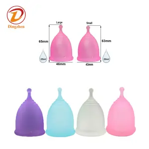 Eco-friendly Reusable Menstrual Cup High Quality Medical Grade Silicone Lady Menstrual Cup Silicone Feminine Menstrual Cup