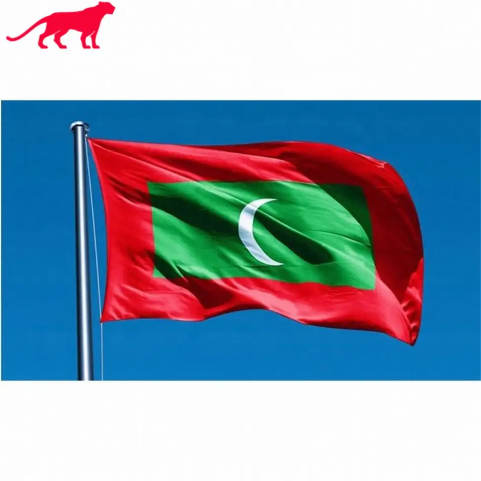 Bandiere delle maldive promozionali all'ingrosso lavorate a maglia