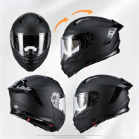Casque de moto modulaire ABS haute performance DOT ECE 22.06, noir brillant, graphique, relevable avec double visière, neuf, taille XL, vente en gros