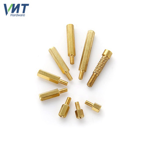 Inserts filetés en cuivre usinés sur tour CNC, pièces de précision pour applications de moules en plastique - Product Image 1