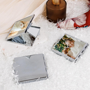 Sublimation Folding Compact <strong>Mirror</strong> Blank <strong>Square</strong> for Women Makeup Travel Pocket - Product Image 3