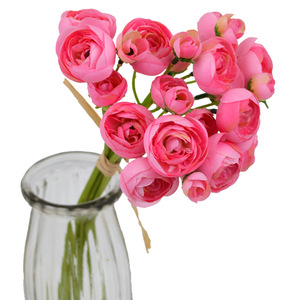 Ramo de novia de Camelia, flor de Rosa Blanca y rosa, paquete de flores de Camelia <span class=keywords><strong>Aurora</strong></span>, decoración de boda, O-X700, venta al por mayor - Product Image 2