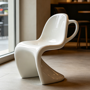 Silla Única en Forma de Taza de Fibra de Vidrio, Otros Muebles Comerciales para Restaurantes Temáticos y Patios Exteriores - Product Image 5
