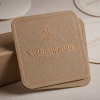 Étiquettes en papier texturé découpées sur mesure avec étiquettes à chaud personnalisées pour l'emballage des produits