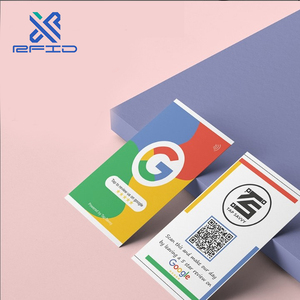Mini tarjeta RFID NFC personalizada con código QR Tap Material de PVC impermeable Revisió<span class=keywords><strong>n</strong></span> comercial Ins <span class=keywords><strong>Facebook</strong></span> TikTok Google Frecuencia de 13,56 MHz - Product Image 1