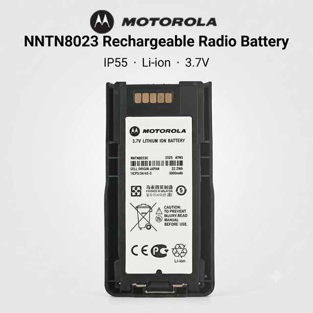Motorola NNTN8023 Replacement Li-ion Battery 8.1Wh 3000mAh Lithium Ion Battery for MTP3100 MTP3150 MTP3250 Two Way Radio