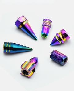 Bouchons de valve colorés en alliage d'aluminium pour voitures et motos, style américain, accessoires pour moto - Product Image 6