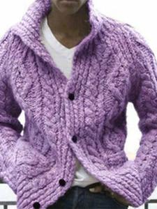 YiXin-cárdigan de manga larga con botones para hombre, suéter de punto, talla grande - Product Image 4