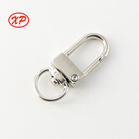 Vente en gros de mini-mousquetons pivotants en alliage de zinc, accessoires de bricolage pour porte-clés, accessoires de sac multifonctionnels, imperméables et écologiques