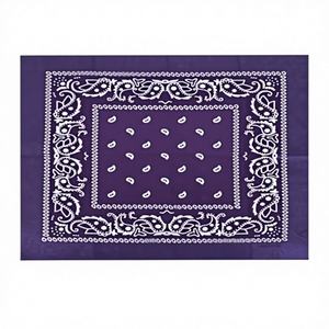 Bandana de sport violet 55*55CM 600 pièces par 50DZ/CS Accessoire durable et polyvalent Modèle 79151 - Product Image 1