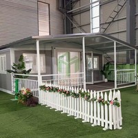 Casa Contenedor Expandible de Acero de 20 pies, Moderna, de Doble Ala, de Ensamblaje Rápido, Prefabricada, Móvil, Modular