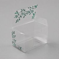 Boîte d'emballage personnalisée portable en PET/PP/PVC holographique géométrique, impression numérique/sérigraphie irisée, logo personnalisé Zhenpin PR016