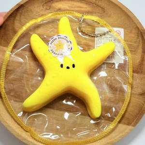 CHENXI Juguete Blandito de Estrella de Mar Amarilla Taba, Llavero Creativo de TPR, Juguete Antiestrés para Estudiantes - Product Image 2