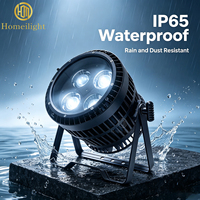Projecteur PAR LED étanche Homei avec zoom 4x50W COB blanc chaud et froid pour scène IP65 DMX512