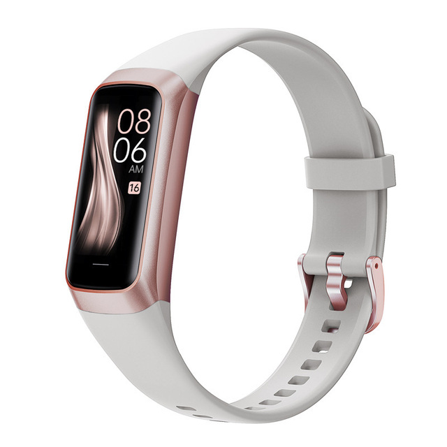 C60 Smart Fitness Tracker Slim Health Monitor Heart Rate Sleep SpO2 Women Wellness Watch IP68 Waterproof Sports Bracelet