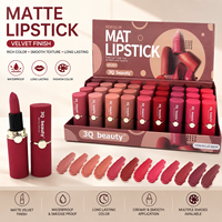 Rouge à Lèvres 2022 Vente en Gros Haute Qualité, Cosmétiques Rouge Sexy Mat Crème, Brillant à Lèvres Imperméable pour Femme