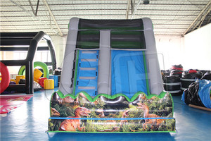 Château de rebond gonflable avec toboggan intérieur petit château gonflable maison de rebond pour enfants toboggan aquatique - Product Image 2