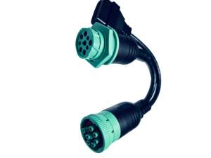 Linkyou J1939 Typ 2 Automotive PVC-Isolierter Kabelbaum Männlich Weiblich Gewinde Kupferleiter 12V Kompatibel OBD2 300mm - Product Image 2