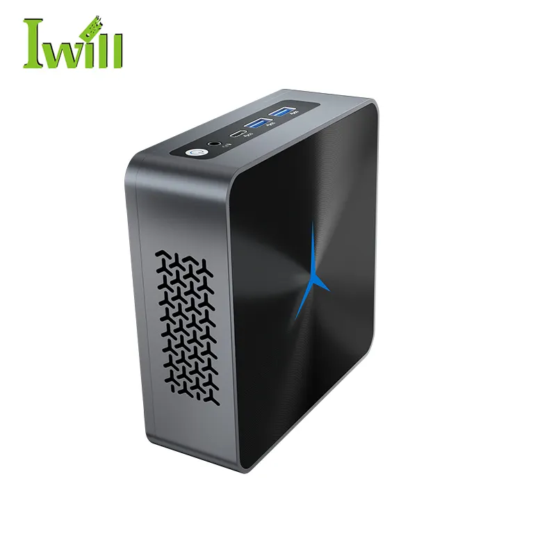 New small Fan Mini PC 4k Dual display i5 8260U 16G 500G M.2 SSD Window s 10 pro nuc mini pc with Type-C vesa mount vesa