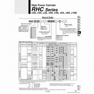 กระบอกลมแรงสูง RHCB32-560ชิ้นส่วนนิวเมติก SMC - Product Image 1