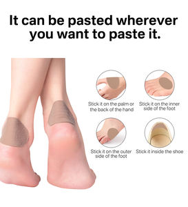 แผ่นแปะดูแลเท้า XINFA สำหรับส้นเท้าและนิ้วเท้า ป้องกันการเสียดสี ลดการเกิดแผลพุพอง ลดแรงเสียดทาน - Product Image 4