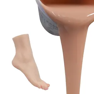 Жидкий Силикон для ног, резиновые формы, медицинский силикон 100%, силиконовый материал, индивидуальный логотип для человеческого тела 0-50 ShoreA