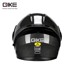 Qike Large Tail Wing 3C Casco DE SEGURIDAD ABS de cara completa para hombres y mujeres Nueva condición para montar en motocicleta - Product Image 2