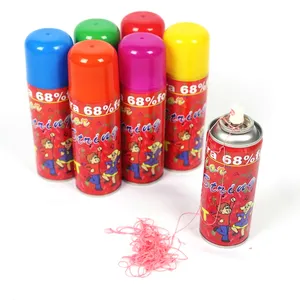 Groothandel Crazy Party Kan Grappige Kleurrijke Silly String Spray