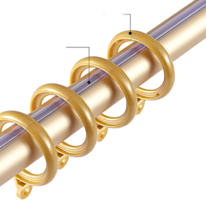 Tringles <span class=keywords><strong>à</strong></span> rideaux et rails romains modernes <span class=keywords><strong>à</strong></span> double poteau en or personnalisés Décoration de cabine d'essayage en métal de haute qualité - Product Image 6
