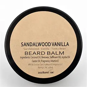 Harga Pabrik Perlengkapan Perawatan PENTING Pria Sandalwood Vanilla Beard Balm Anti Gatal Bantuan Kulit Kering Perawatan Jenggot