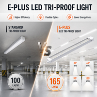Luminaria LED Tri-Proof de Larga Duración L80 100000H con 5 Años de Garantía, Resistente a la Intemperie IP65 para Proyectos Industriales