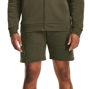 กางเกงขาสั้นลำลองผู้ชายเอวกลางผ้าฝ้ายฟลีซสีพื้นระบายอากาศได้ดีเป็นมิตรกับสิ่งแวดล้อมแห้งเร็วพร้อมเชือกผูก - Product Image 1