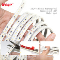 Ruban LED flexible SMD2835 à branchement direct, indice de protection IP67, pour la décoration intérieure, entrée 220V, prêt à l'emploi immédiat
