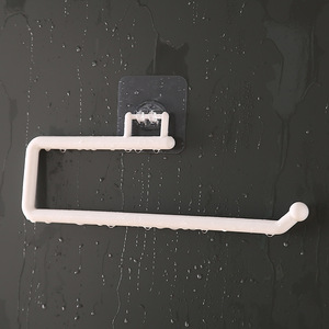 Support de papier essuie-tout pour cuisine, capacité maximale 2 kg, adhésif, sans perçage, installation facile, fixation sur armoire, porte-rouleau - Product Image 2
