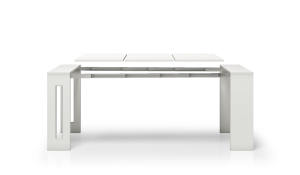 Conjunto de muebles italianos de lujo para comedor, mesa de comedor plegable de madera, alta calidad, Italia - Product Image 2