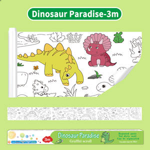 Rollo de papel para colorear de grafiti de 3 metros, juego de juguetes de dibujo de pintura DIY educativo temprano para niños, regalo para niños - Product Image 6
