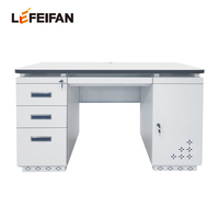 Bureau anti-âge avec rangement zoné et surface de bureau lisse résistante aux rayures