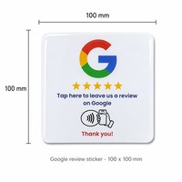 Carte NFC en PVC pour avis Google, autocollant de table 13,56 MHz ISO14443A NTAG215 pour cartes de contrôle d'accès d'hôpitaux et de cinémas