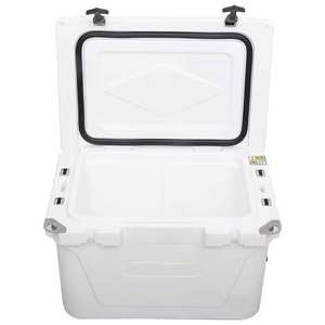 Kotak Pendingin Mobil Portabel 50QT Warna Putih untuk Berkemah di Luar Ruangan, Bahan PE Modern, Pendingin Makanan & Minuman 48 Jam dan Penghangat Makanan Panas - Product Image 6