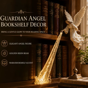 Figurine d'ange avec traînée lumineuse en plastique moulé, décoration d'intérieur - Product Image 3