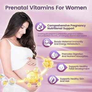 Extracto de Plantas VivoNu, Complejo Vitamínico Prenatal Completo, Ácido Fólico, Fórmula de Apoyo Nutricional Materno para el Bienestar del Embarazo - Product Image 6