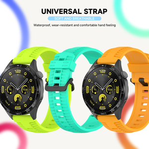 สายซิลิโคน20มม. 22มม. สำหรับ <span class=keywords><strong>Samsung</strong></span> Galaxy WATCH 6 5 4 Active 2 S3เกียร์กีฬา6คลาสสิก43 47มม. วงซิลิโคน - Product Image 3