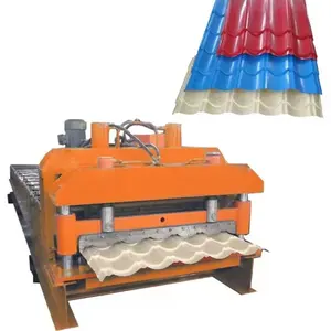 Automatic Color Steel Glazed Tile Metal Roll Forming Machine Zinc Glaze Tile Roof Making Machine