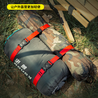 Sangles de cargaison légères, réglables et portables en nylon rouge pour l'extérieur, avec boucles à dégagement rapide, attaches de câbles et sangles pour le camping, la randonnée et l'escalade